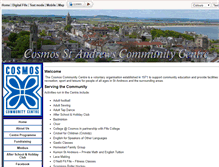 Tablet Screenshot of cosmoscentre.org.uk